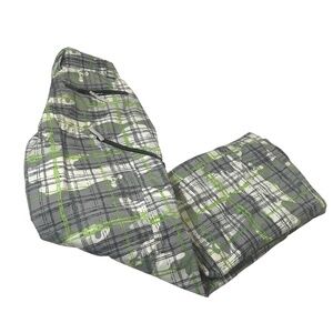 Trilogy Women's Gray Green Plaid Snow Pants / Insulated Ski/Snowboard Pants XXS